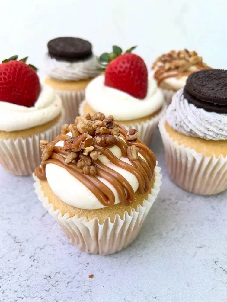 Cupcakes fresas oreo chocolate nueces