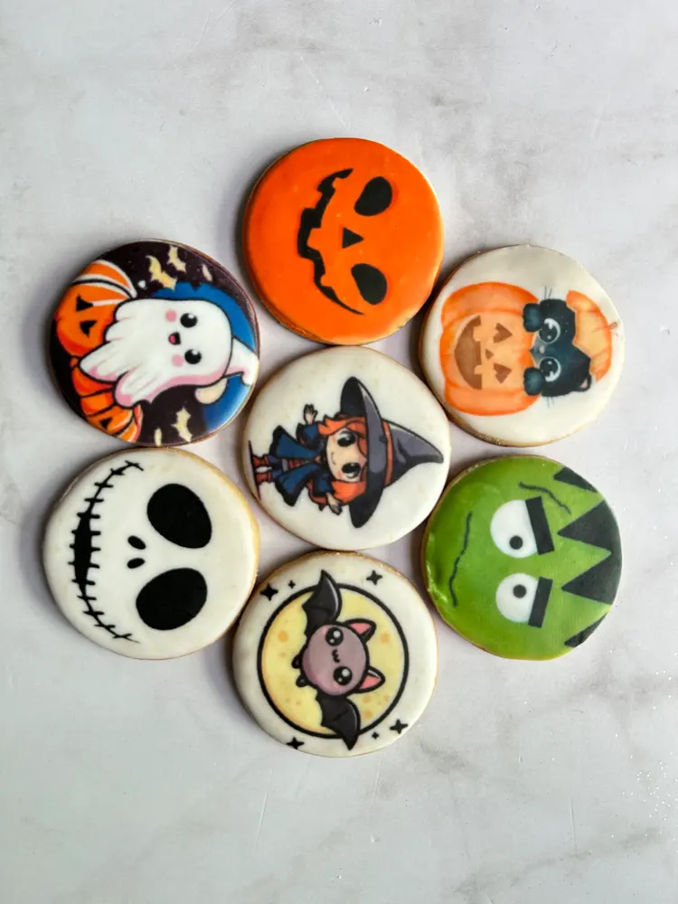 Galletas Halloween fantasma brujas