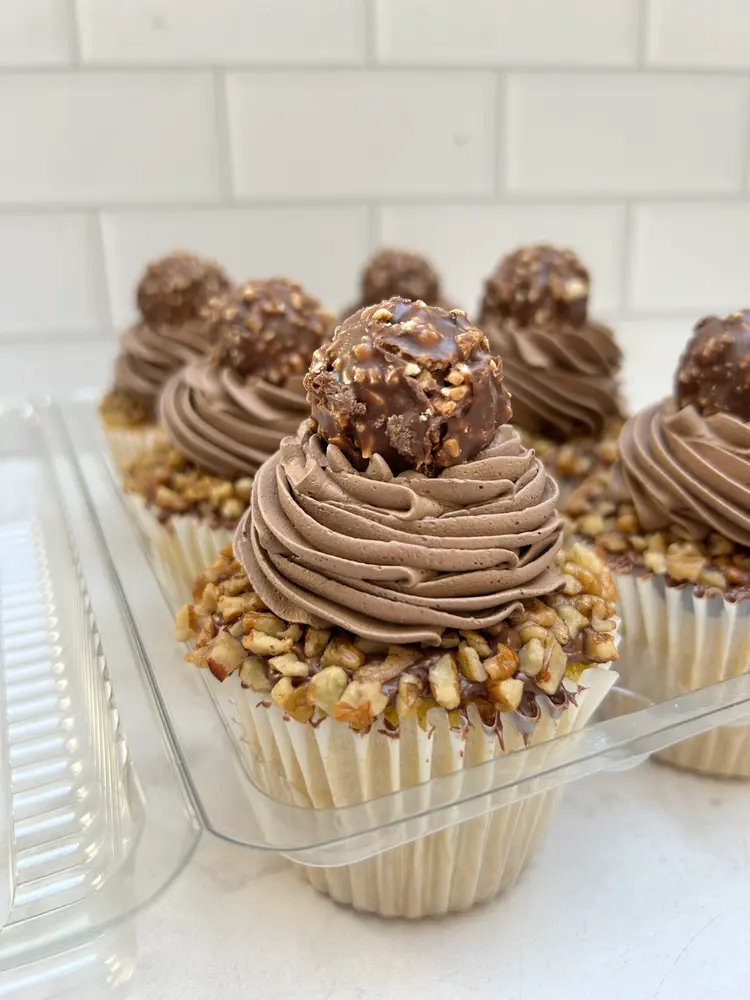Cupcakes frosting espiral trufa