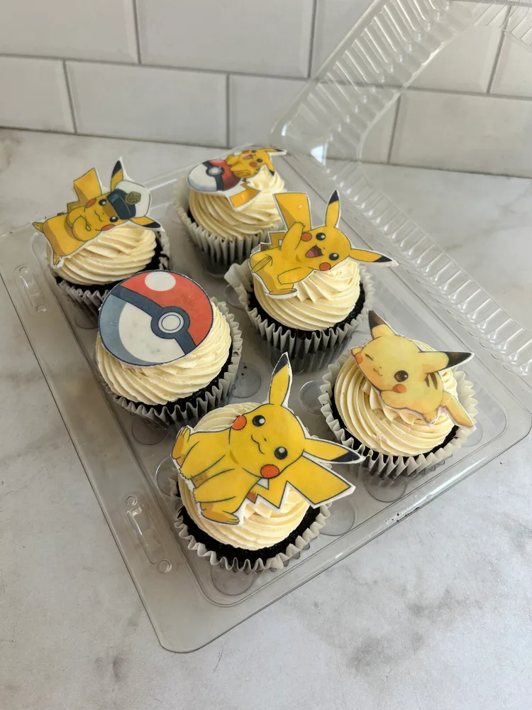Cupcakes Pokémon Pikachu temáticos